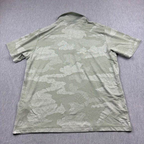 Under Armour Mens Polo Shirt Extra Large Green Playoff 2.0 Jacquard Camo  Golf - Picture 7 of 8